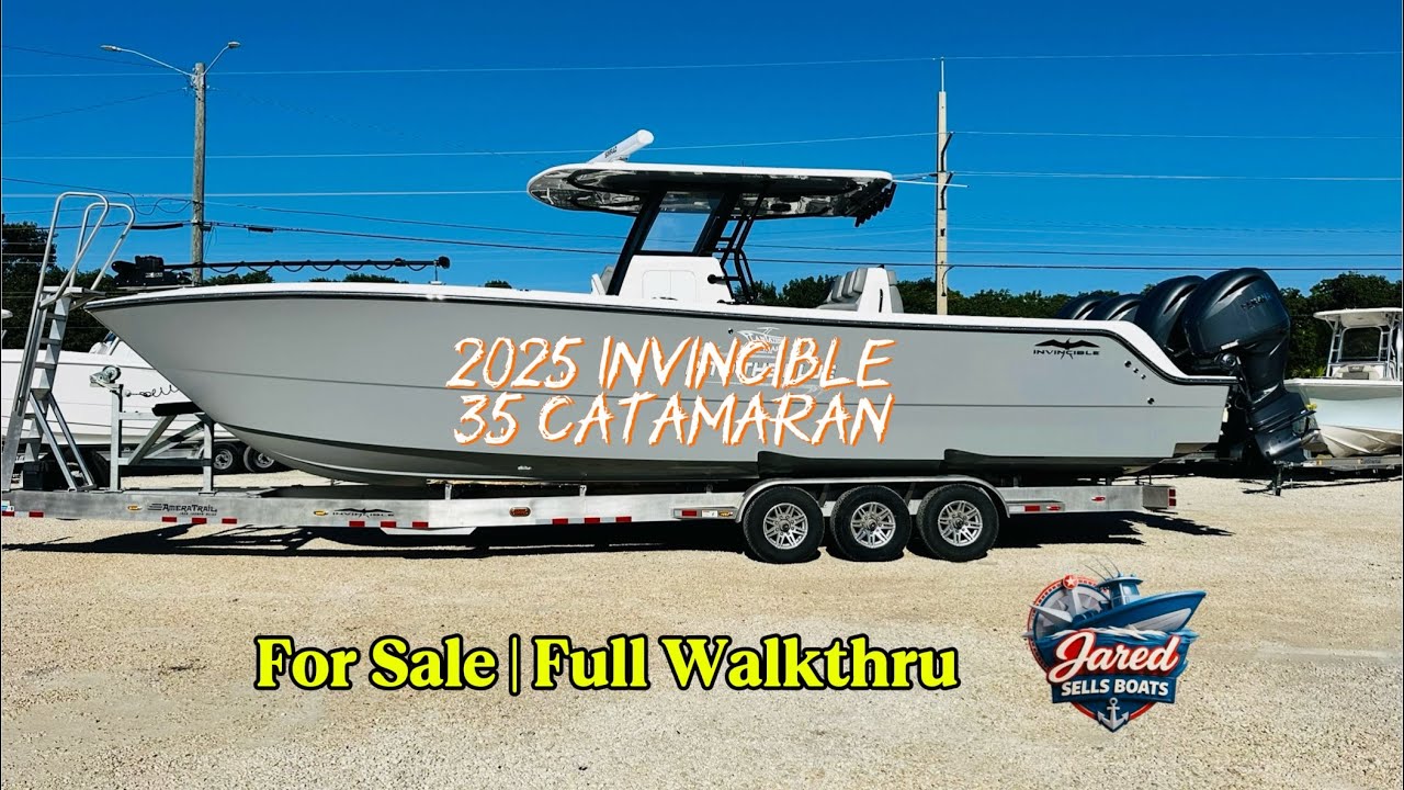 2025 Invincible 35 Catamaran Full Walkthrough | For Sale $479k