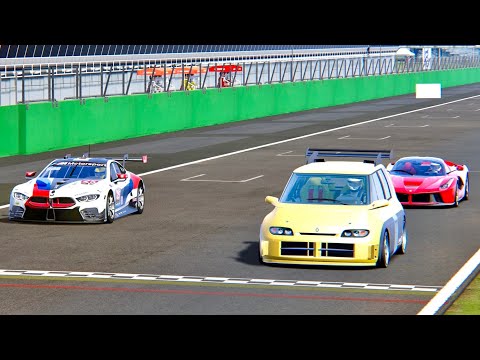 Renault Espace F1 vs La Ferrari vs BMW M8 GTE - Monza
