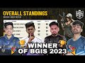 BGIS Points Table | Winners Of BGIS 2023 | Overall Standings | India Series