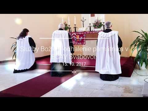 Služby Božie a odhalenie pamätníka v ECAV Švábovce