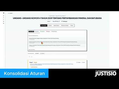 Tutorial Konsolidasi Peraturan