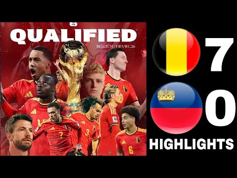 Belgium vs Liechtenstein 7-0 – All Goals & Highlights