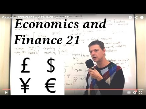 Vocabulary ECONOMICS and FINANCE (Lesson 21)