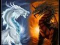 Fire and Ice dragons 