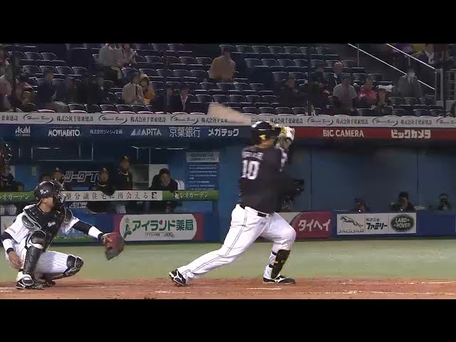 【4回表】主軸の連打で逆転!! ホークス・李大浩 レフトへ2点タイムリー!! 2015/4/17 M-H