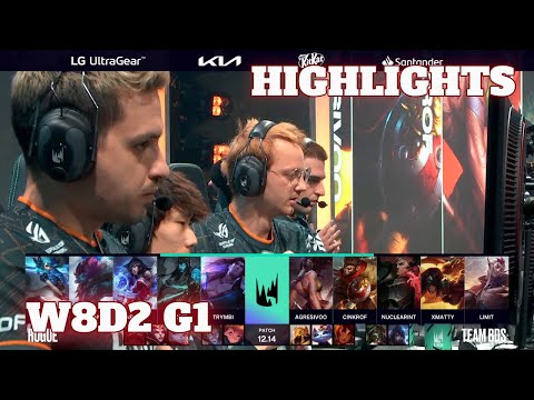 RGE vs BDS - Highlights | Week 8 Day 2 S12 LEC Summer 2022 | Rogue vs Team BDS W8D2