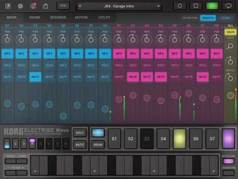 Korg Electribe Wave - Ipad Synth Jam #1 Demo