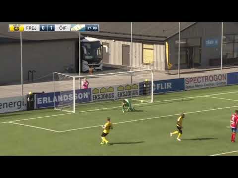 IK Frej vs Öster (Superettan 2018) Värdklass skottet som reducerar till 1-1