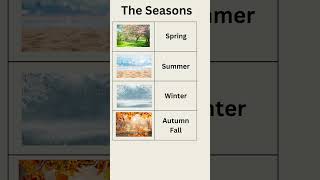 The Seasons | Four Seasons | English Vocabulary