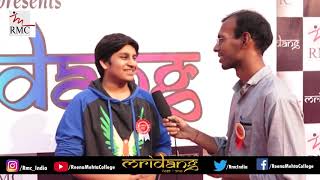 Interview With Keval Vora (Actor/ Youtuber) At Reena Mehta College For Mridang 2018 video