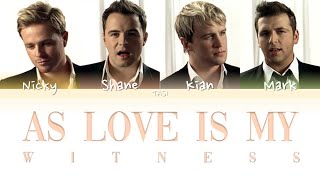 Westlife - As Love Is My Witness (Colour-coded lyrics w/Eng/Kor)