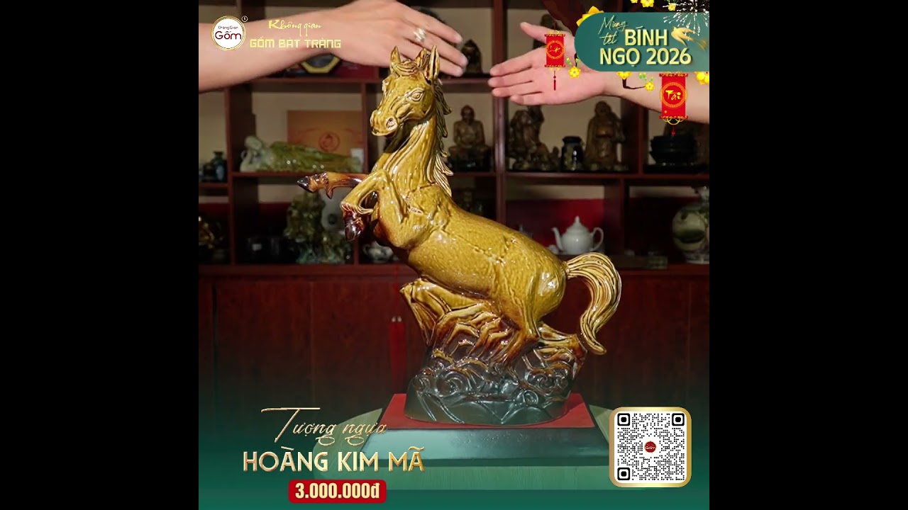 Tượng Ngựa Hoàng Kim Mã