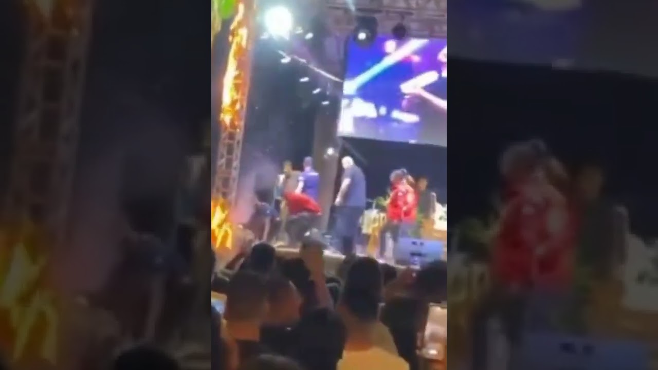 Show de pagode é interrompido após incêndio atingir palco; veja vídeo