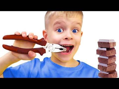Dima Chocolate Challenge Pretend Play with Toolbox Toys