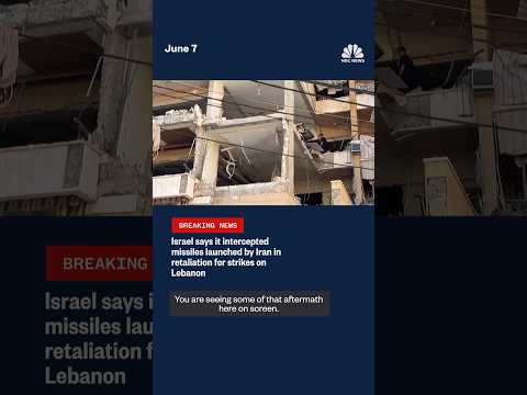 Israel says it intercepted missiles launched by Iran in retaliation for strikes on Lebanon