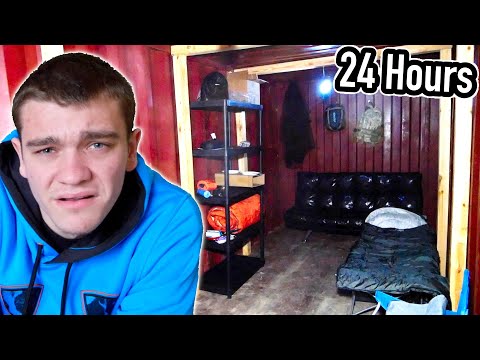 LOCKED IN MY UNDERGROUND BUNKER FOR 24 HOURS ALONE!