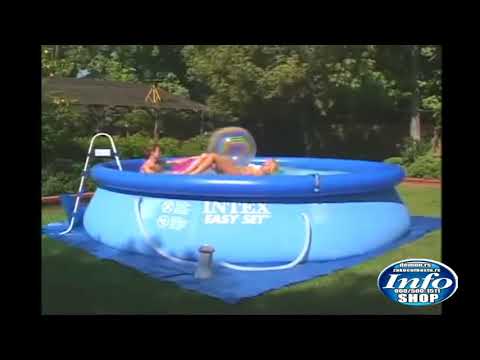 Intex bazen na naduvavanje okrugli za dvorište sa pumpom 2 44m x 0 76m