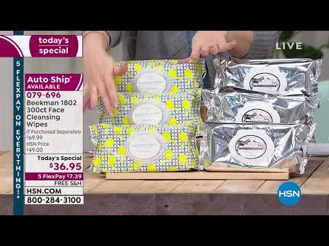 Beekman 1802 Goat Milk Facial Cleansing Wipes 300Count  ...