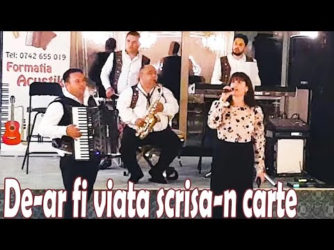 Formatia Acustik - Muzica de ascultare 2023 |De-ar fi viata scrisa-n carte LIVE