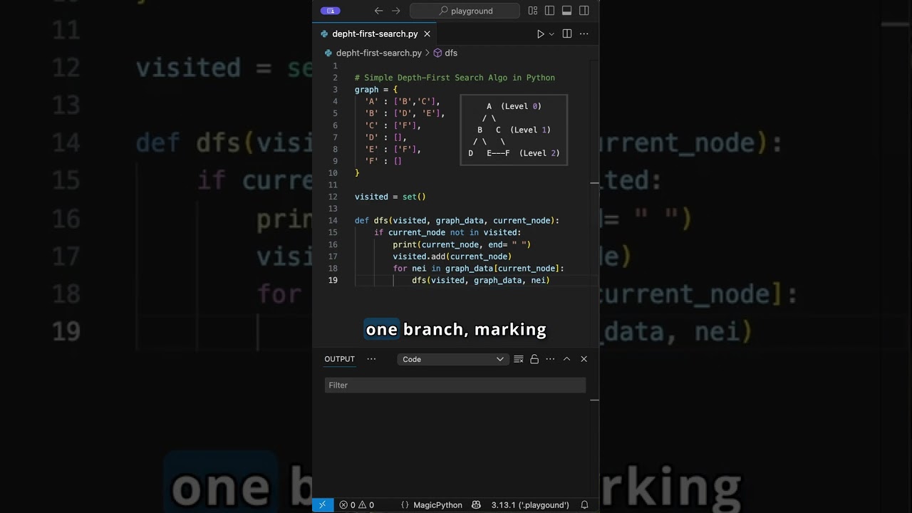 Depth-First Search in Python: Explore Graphs Like a Pro!
