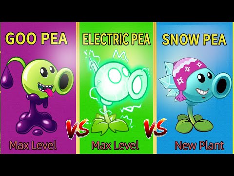 PvZ 2 Сhallenge - GOO PEA vs SNOW PEA vs ELECTRIC PEA - Which Plant Will Win(Plant Vs Plant)