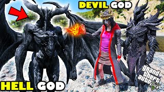 Franklin Found HELL GOD To Trap DEVIL GOD and DEVIL QUEEN in GTA 5 | SHINCHAN and CHOP