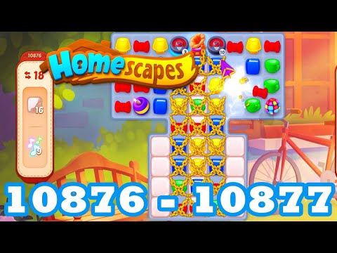 Homescapes Level 10876 - 10877 HD 3 - match puzzle Gameplay Walkthrough | android IOS | GameGo Game