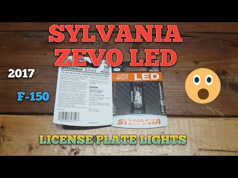 😱"SYLVANIA ZEVO"😱 LED LICENSE PLATE LIGHTS👍2017 F150