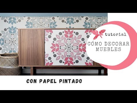 Recicla tus muebles con papel pintado