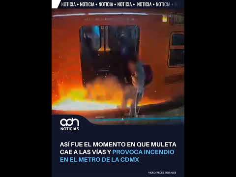 Muleta metálica cae a las vías y provoca un estallido en la Línea 1 del Metro de la CDMX