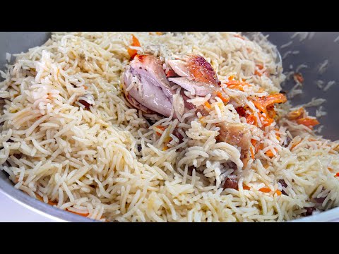 Afghan Chicken Rice Pulao 😋 این مرغ پلو را آماده کنید بی حد آسان ومزه داراست