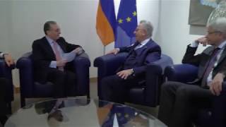 Zohrab Mnatsakanyan met with the President of the Venice Commission in Strasbourg