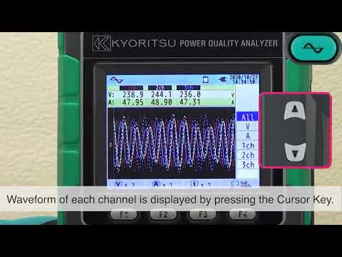 KYORITSU Power Quality Analyzer KEW 6315   Operation procedures during measurement