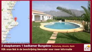 preview picture of video '2 slaapkamers 1 badkamer Bungalow te Koop in Beniarbeig, Alicante, Spain'
