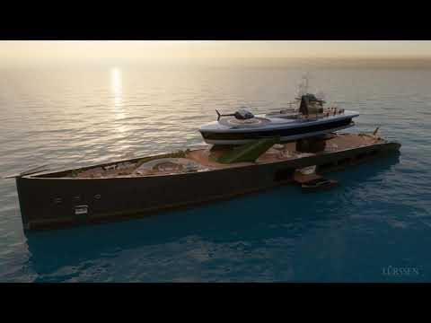 Video thumbnail for Shipyard Lurssen, Sustainable Yacht concept Alice, 98 M