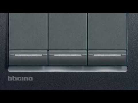 Video Intrerupator basculant cu buton de revenire, 10A , 2 module, tech, BTICINO