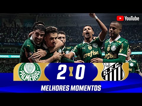 Gols e lances de Palmeiras x Santos