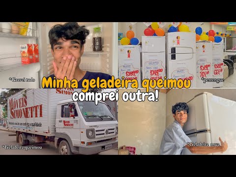 Meu Primeiro Perrengue Morando Sozinho + Comprei Geladeira Nova!