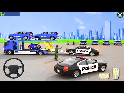 US Police Car Transport truck - Police Cargo Transport Truck - Android Gameplay