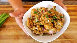 Cauliflower Manchurian Recipe – vegan no oil recipe – healthy recipe channel