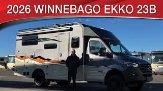 A preview image of the linked video showcasing 2026 Winnebago EKKO 23B