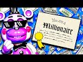 The Quest To Become A MILLIONAIRE In FNAF Pizzeria Simulator
