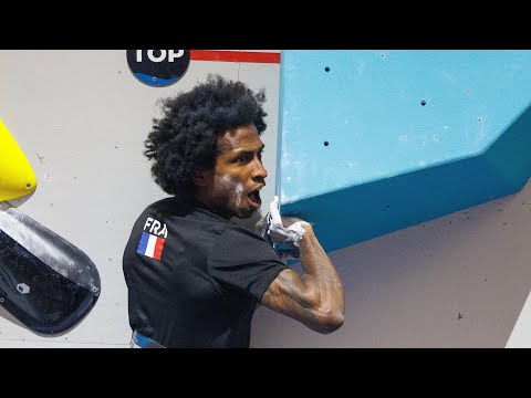 MONDIAUX D'ESCALADE 2023 - Époustouflant, le Français Mickael Mawem sacré champion du monde de bloc