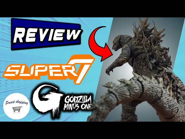 Vídeo relacionado con Super7 ULTIMATES! Toho Godzilla Minus One Figure - 8" Toho Godzilla Action Figure Kaiju - Classic Movie Monster Fans Collectibles & Retro Toys - Movie Model for Collectors & Display Figurine