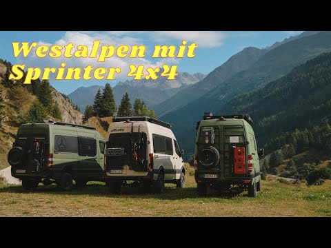 Mit den drei Sprinter 4x4 durch die Westalpen 🚐💨🏔️ / Vanlife / Offroad