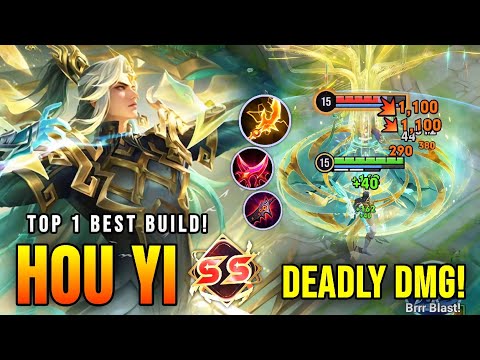MAX ATK SPEED!! Hou Yi's Real Monster Late Game - Top 1 Best Build in Honor of Kings