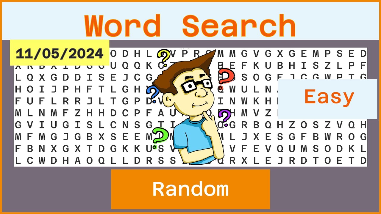 Word Search Easy - Random - 11/05/2024