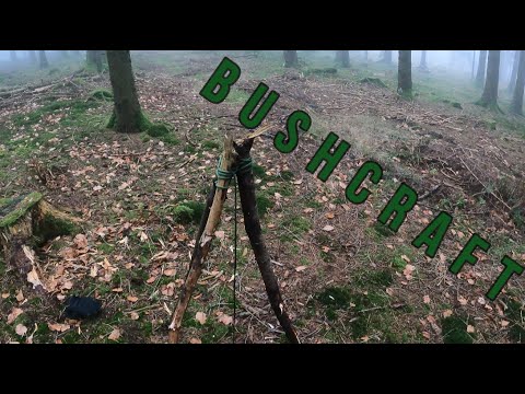 Bushcraft Dreibein herstellen für ein Lagerfeuer