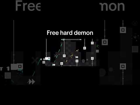 Free hard demon, secret way geometry dash #geometrydash #fyp