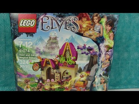 Lego Elves Azari and the Magical Bakery Set Unboxing Toy Review 41074
